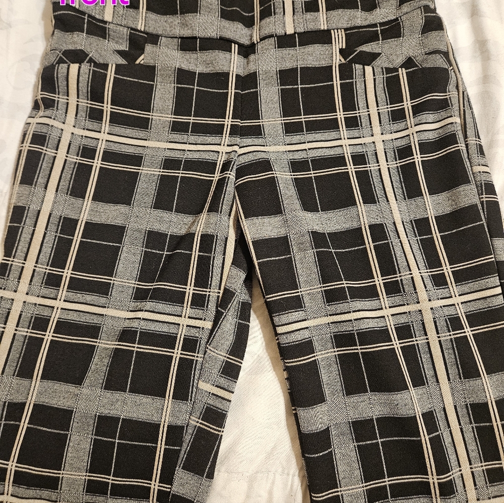 New York & Company 7th Avenue Black & Tan Pants